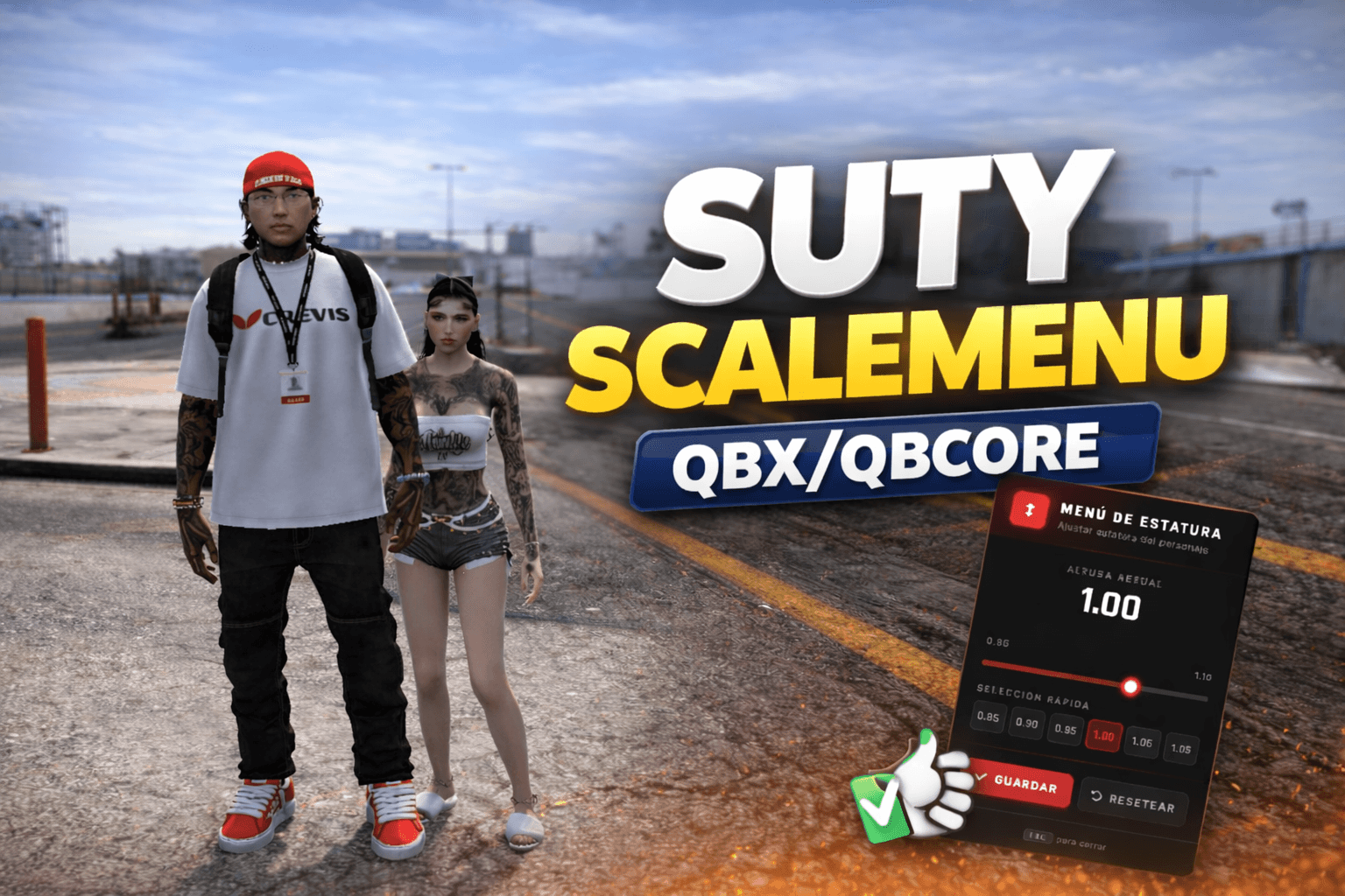 Character Scale Menu (QBX /QBCore/ESX)