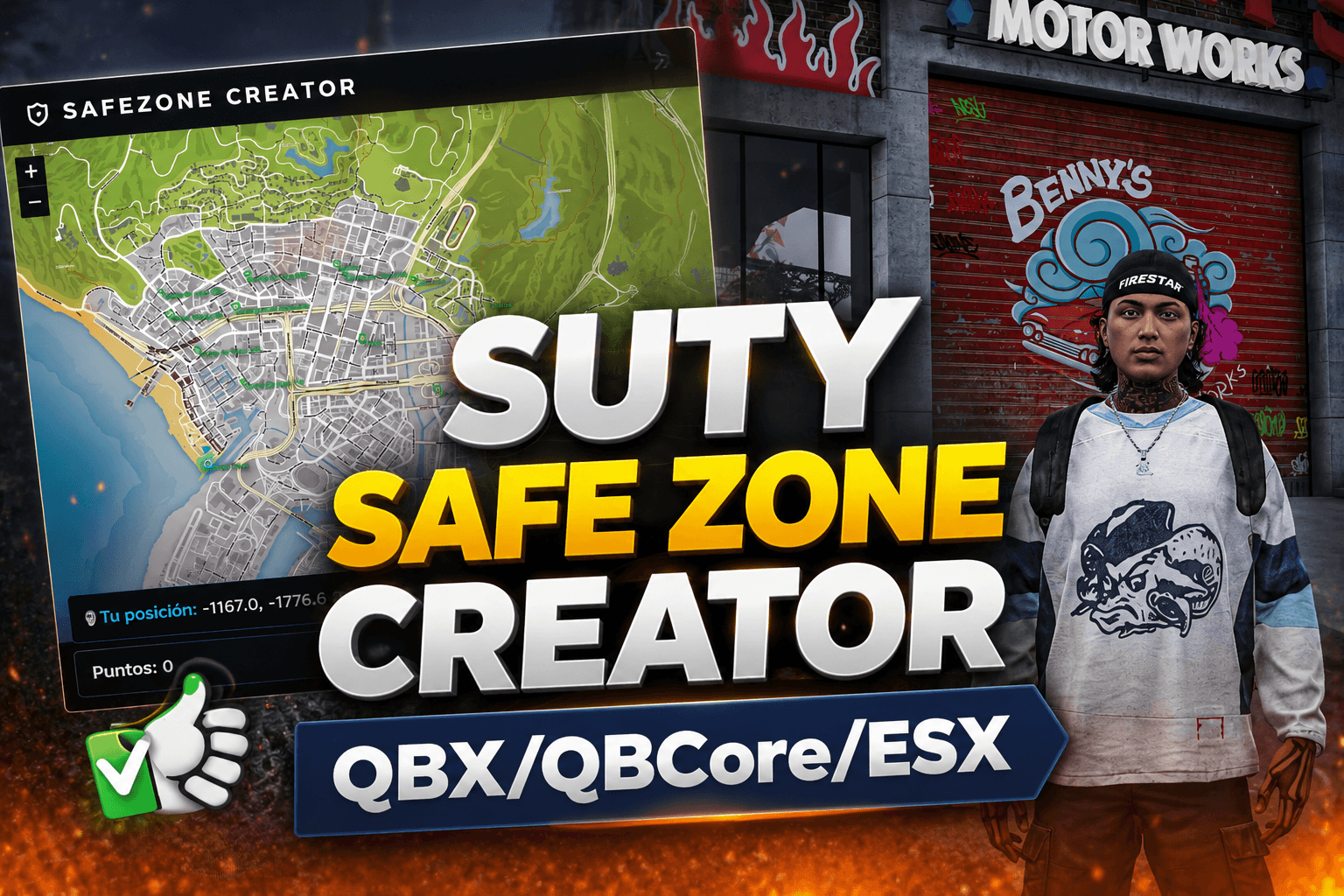 Safe Zone Creator (QBX/QBCore/ESX)
