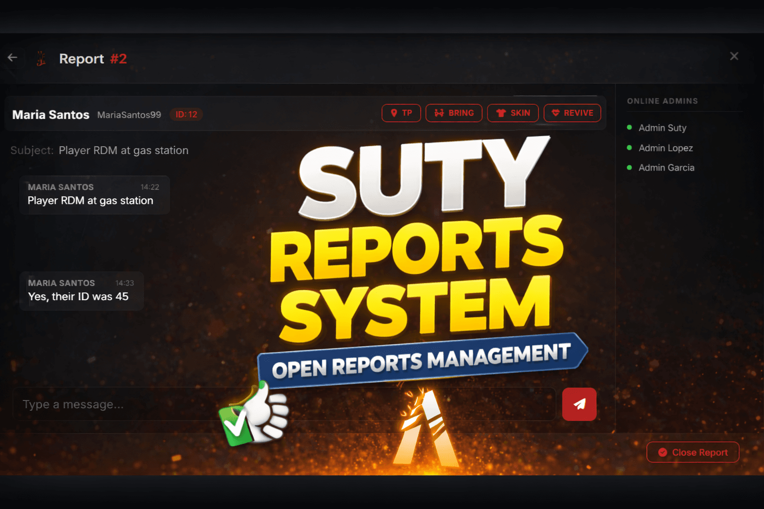 Report System (QBX/QBCore/ESX)